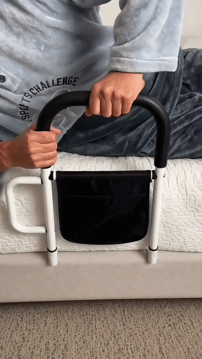 Wstawanie z łóżka z podparciem o poręcz BedLift